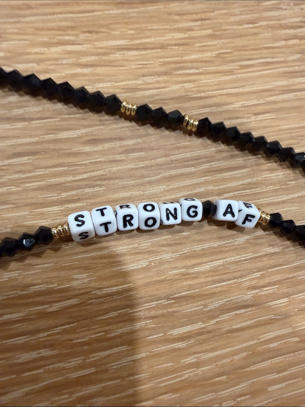 Little Words Project Face Mask Chain “Strong AF” - Picture 2 of 3